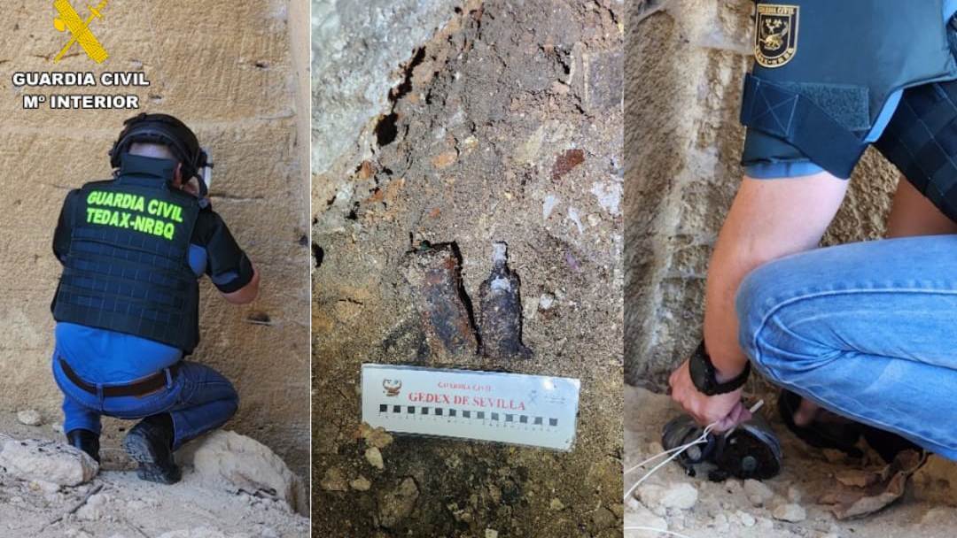 Granadas de la Guerra Civil encontradas en Osuna