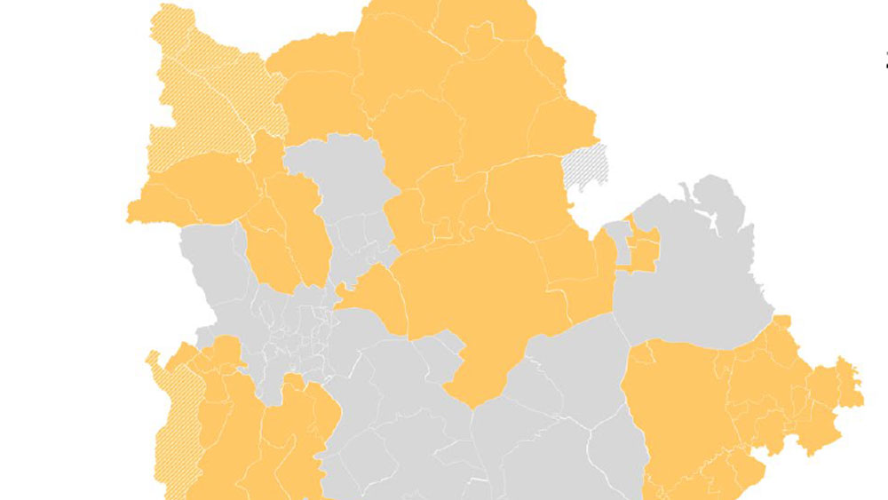 Mapa de zonas sanitarias de Sevilla. - SMA