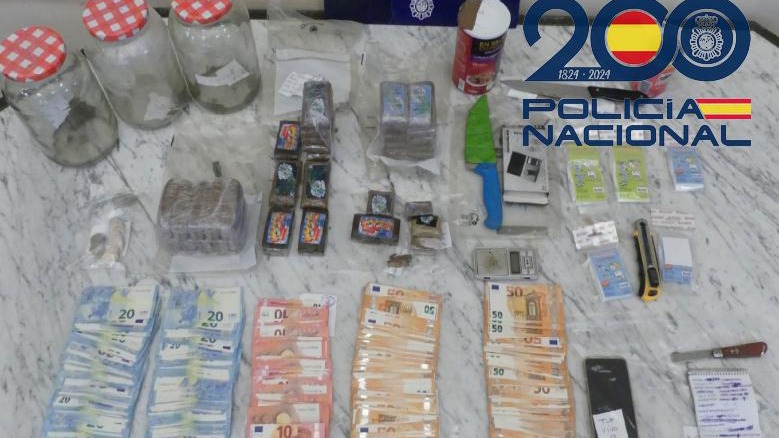 Material incautado en la operación