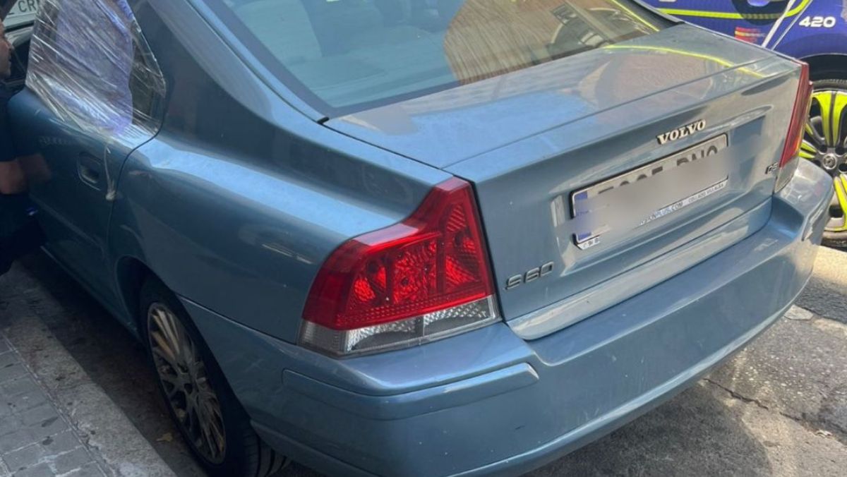 Vehículo donde se encontró al niño