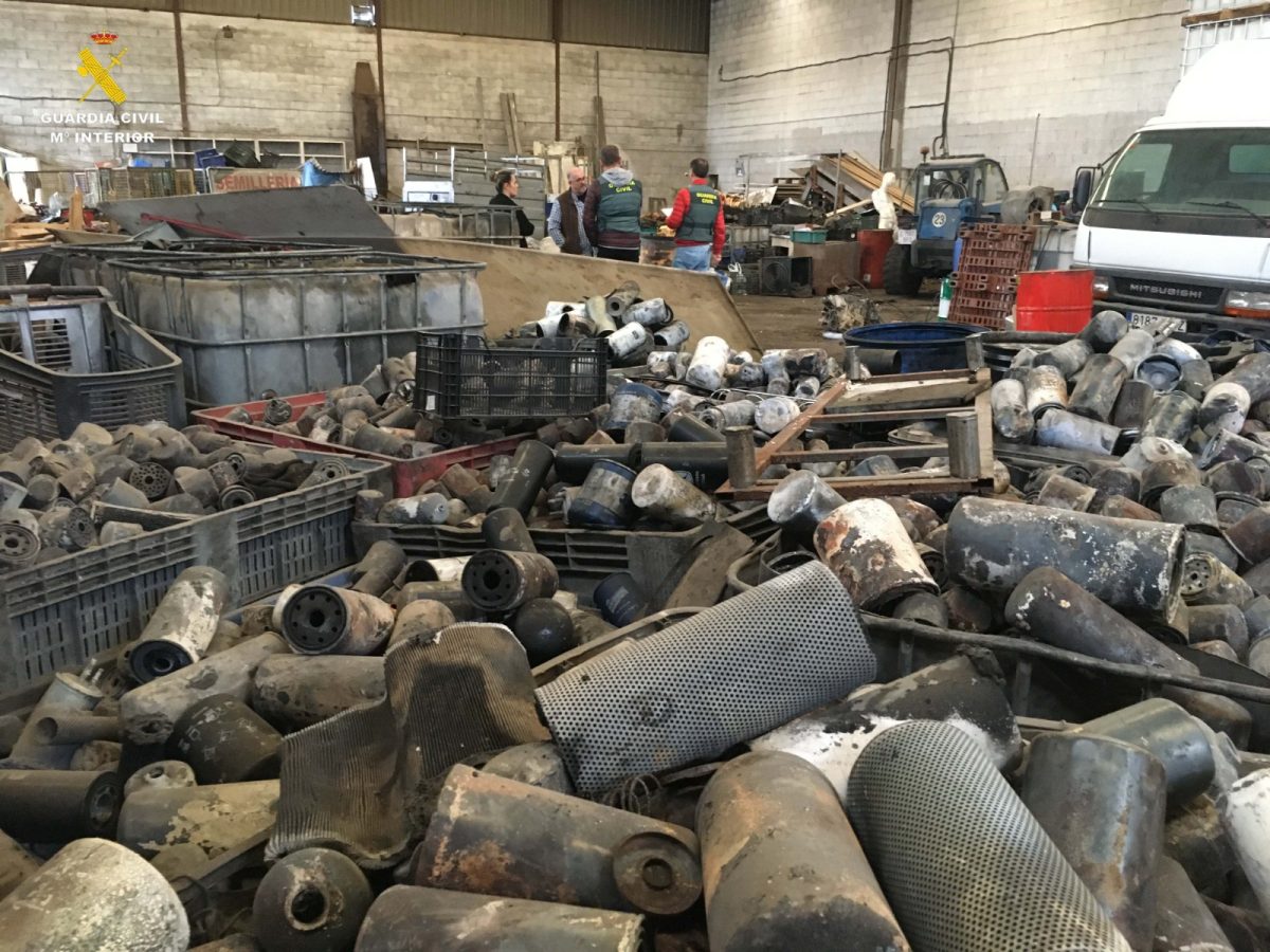 Imagen de la operación de la Guardia Civil