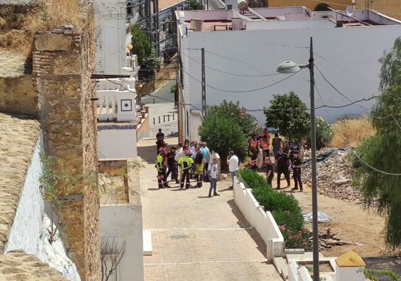 Derrumbe del techo de la Casa Ibarra en Alcalá de Guadaíra. - SA
