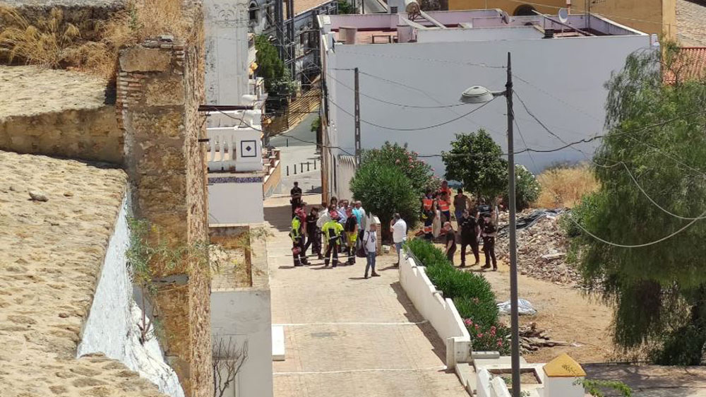 Derrumbe del techo de la Casa Ibarra en Alcalá de Guadaíra. - SA