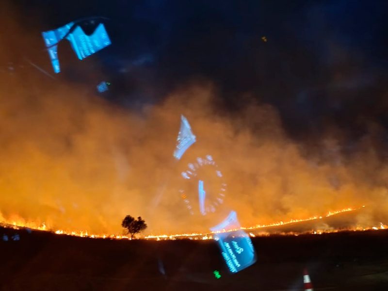 Incendio en Castilleja de Guzmán la pasada noche