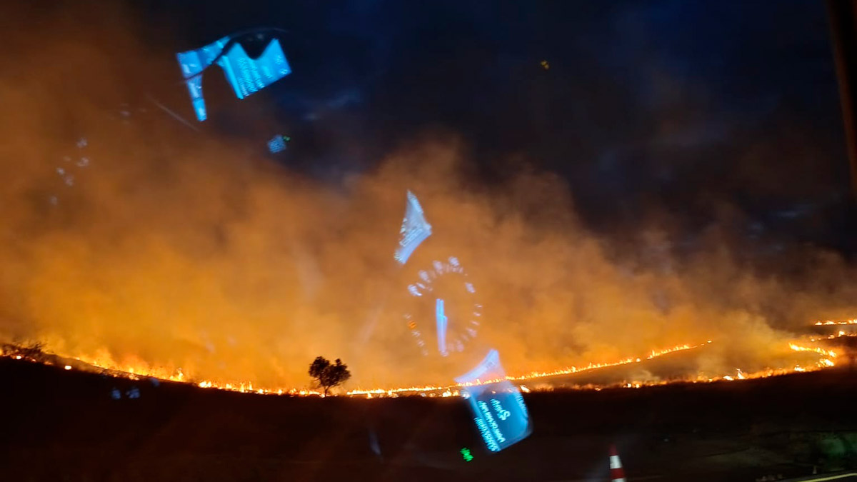Incendio en Castilleja de Guzmán la pasada noche