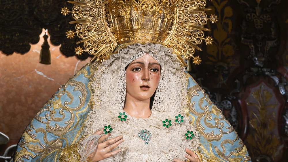 La Esperanza Macarena tras su visita al IAPH. - Hermandad de la Macarena