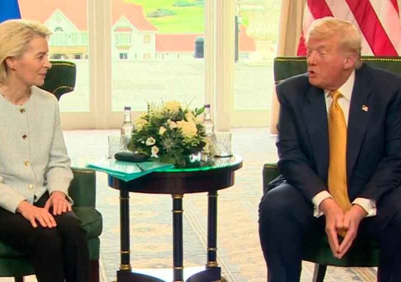 Reunión entre von der Leyen y Trump sobre aranceles entre la UE y EEUU / SA
