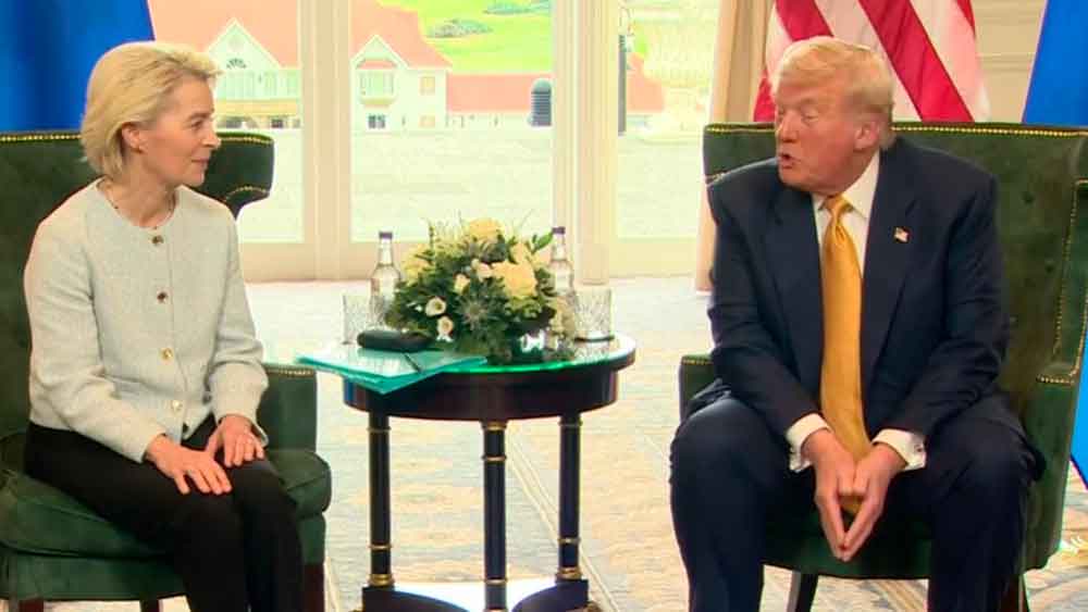 Reunión entre von der Leyen y Trump sobre aranceles entre la UE y EEUU / SA
