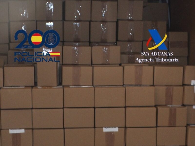 El material incautado por la Policía Nacional en el marco de la Operación Vega