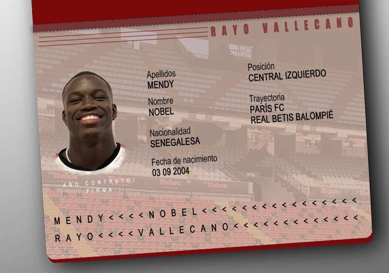 Presentación de Nobel Mendy en el Rayo Vallecano