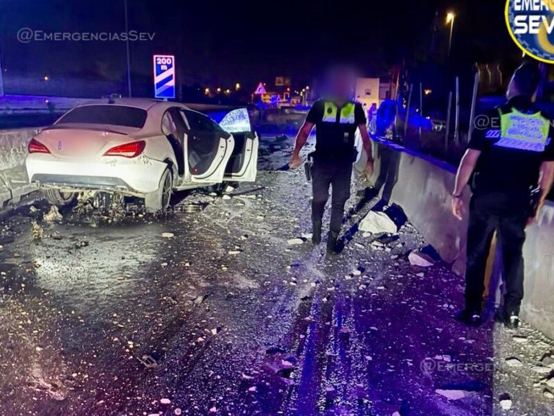 Accidente en la A-92 a la altura de Torreblanca