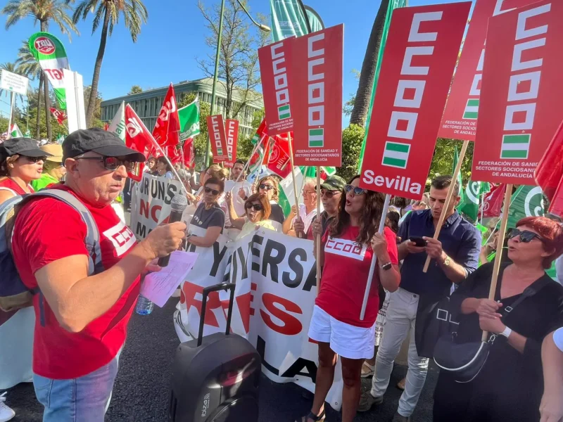Concentración por la defensa de la sanidad pública