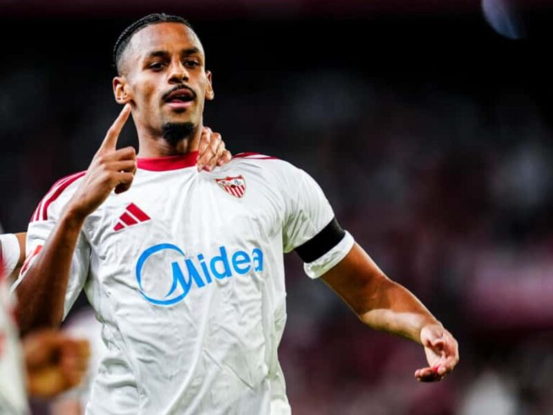 Djibril Sow tras anotar el gol ante el Villarreal - La Liga