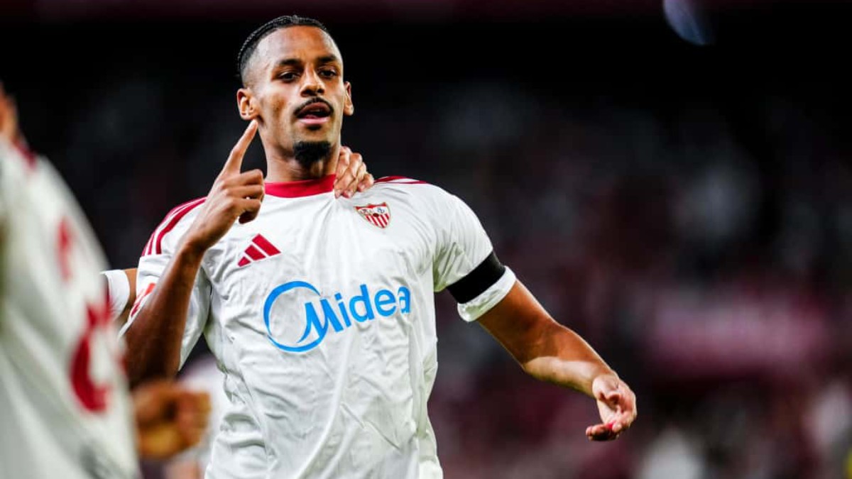 Djibril Sow tras anotar el gol ante el Villarreal - La Liga