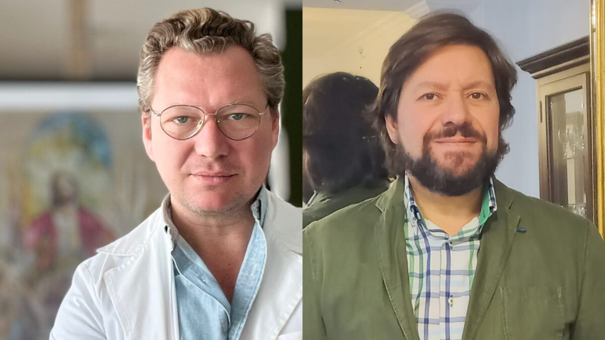 Juan Miguel Martín Mena y Francisco Javier Mena Hervás, cartelista y pregonero respectivamente