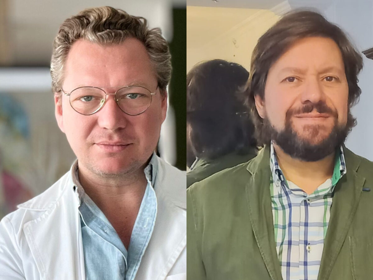 Juan Miguel Martín Mena y Francisco Javier Mena Hervás, cartelista y pregonero respectivamente