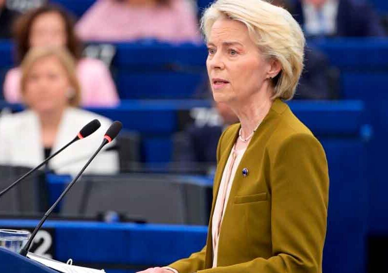 Ursula von der Leyen durante el discurso del Estado de la Unión 2025 / SA