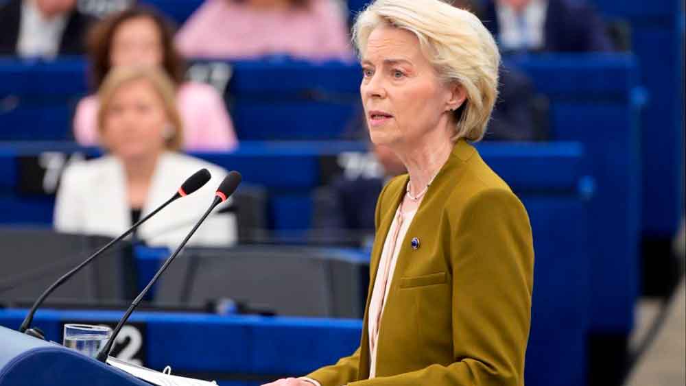 Ursula von der Leyen durante el discurso del Estado de la Unión 2025 / SA