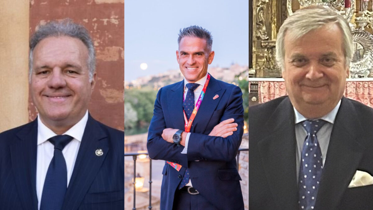 Carlos Martín, Isaac Flores y César González de la Peña