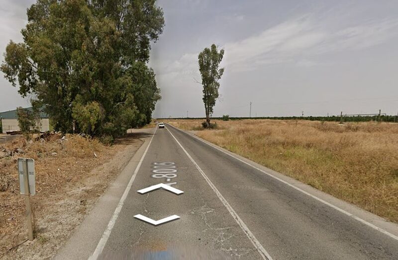 Lugar del accidente en La Rinconada