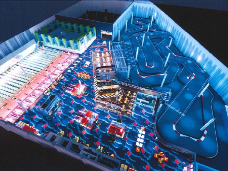 Plano del nuevo Mega Ozone Bowling Sevilla en el Aleste Plaza