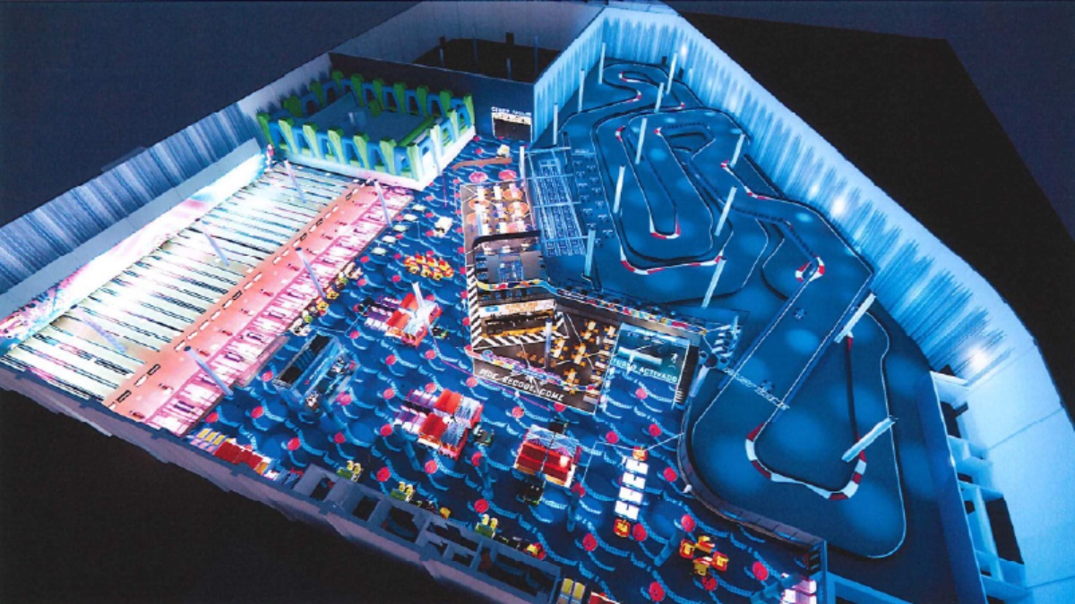 Plano del nuevo Mega Ozone Bowling Sevilla en el Aleste Plaza