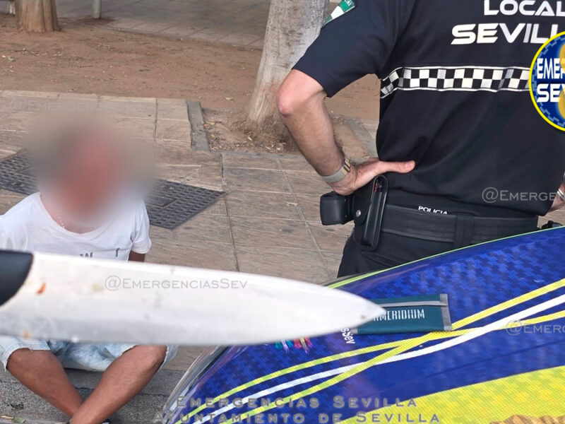 Detenido en Bellavista con un cuchillo de 36 cm tras un altercado durante la Romería de Valme - Emergencias Sevilla