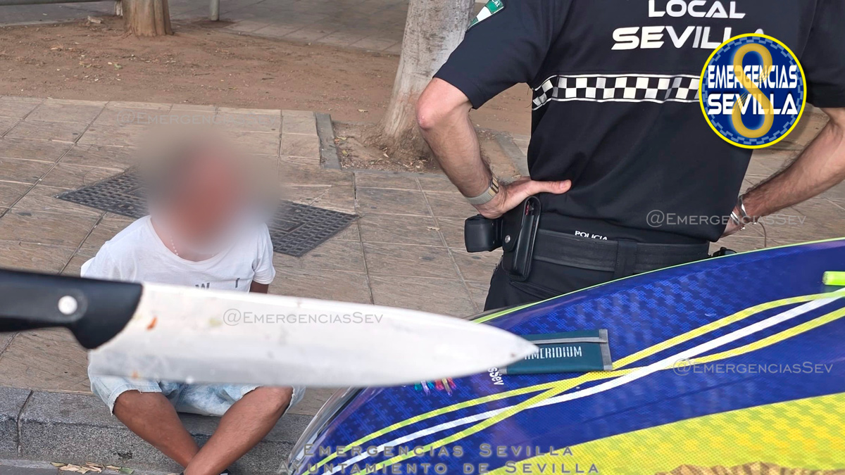 Detenido en Bellavista con un cuchillo de 36 cm tras un altercado durante la Romería de Valme - Emergencias Sevilla