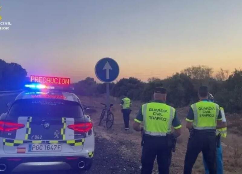 La Guardia Civil intercepta a un ciclista ebrio que estaba conduciendo por la AP-4 a la altura de Dos Hermanas