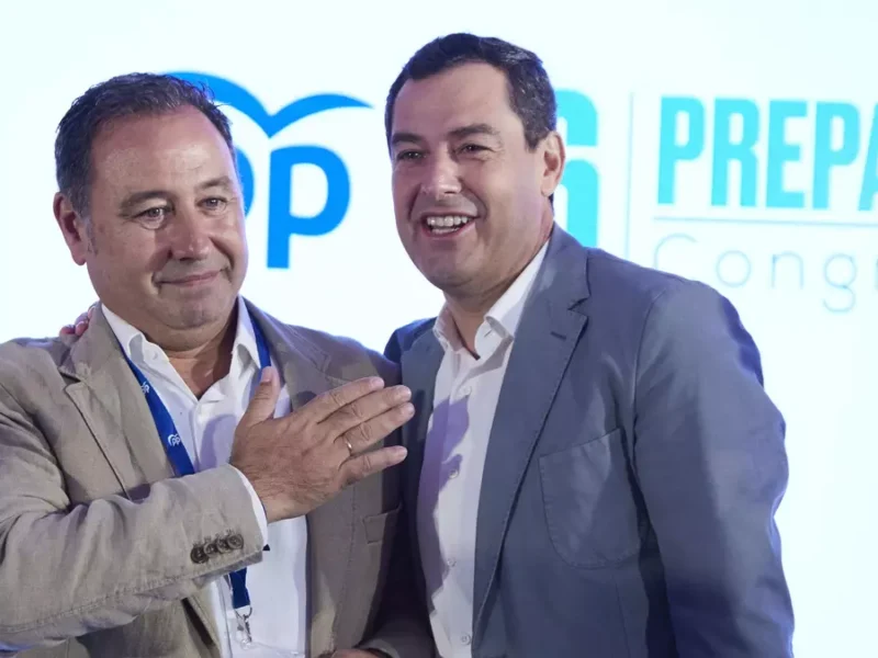 Ricardo Sánchez y Juanma Moreno - Europa Press