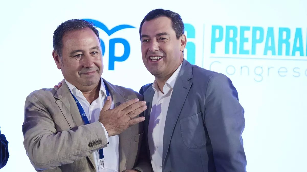 Ricardo Sánchez y Juanma Moreno - Europa Press