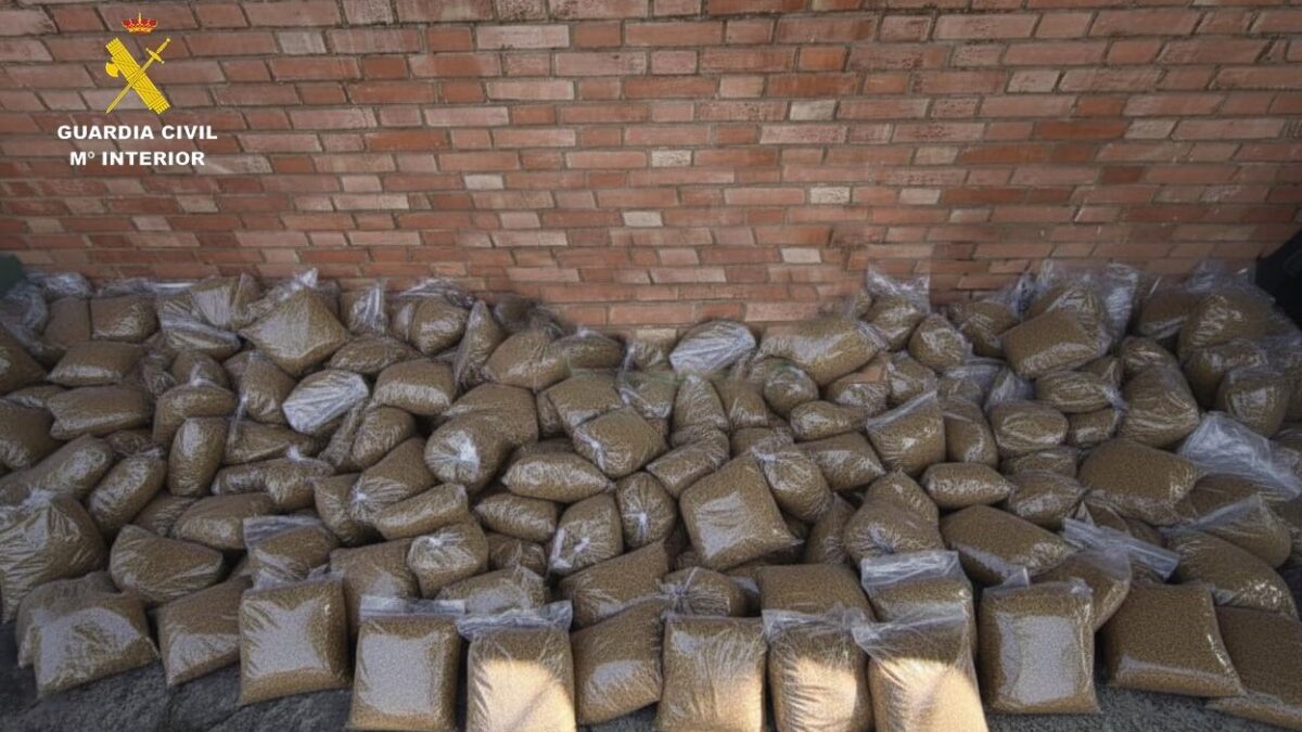 La picadura de tabaco ilegal intervenida por la Guardia Civil