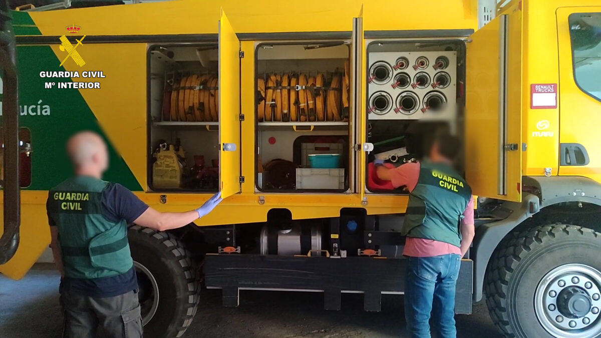 Detenidos en Aznalcóllar y Umbrete por el robo y receptación de maquinaria forestal y de telecomunicaciones