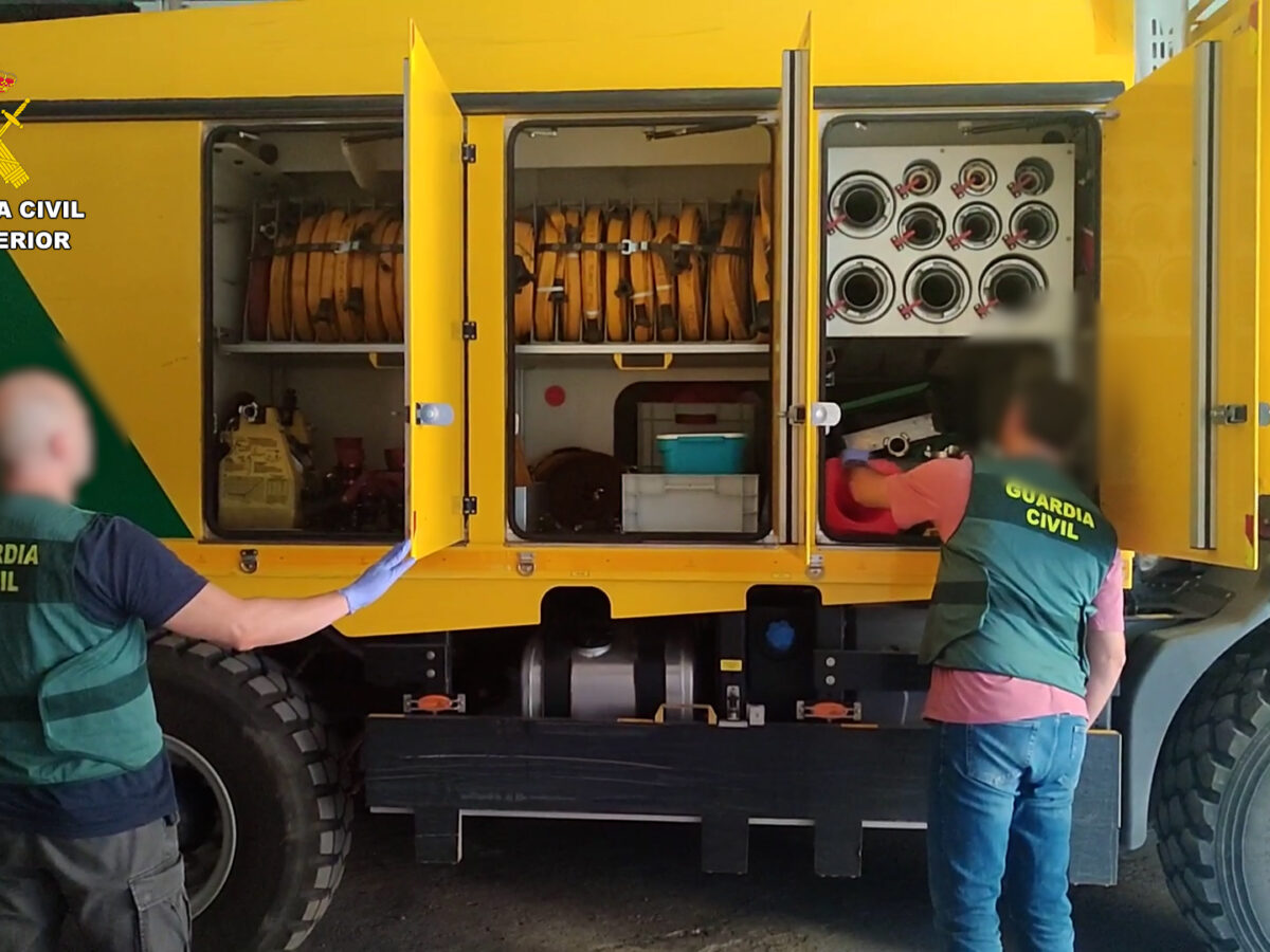 Detenidos en Aznalcóllar y Umbrete por el robo y receptación de maquinaria forestal y de telecomunicaciones